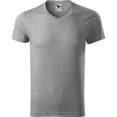 Malfini V-neck 146 tmavosivý melír