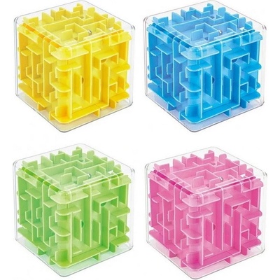 Teddies Hlavolam kostka plast 5x5cm na kartě