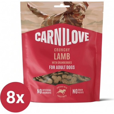 Carnilove Dog Crunchy Snack Lamb with Cranberries 8 x 200 g