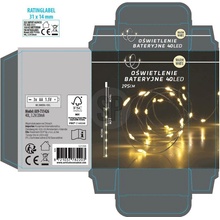 Mondex LED ozdoba 10 cm zo strieborného drôtu dekorácia, teplé svetlo