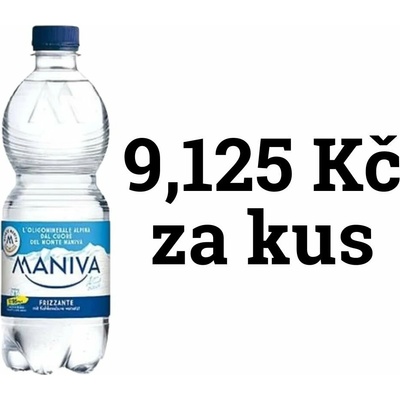 Maniva minerální voda sycená 24 x 0,5 l