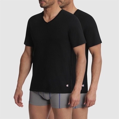 Champion pánské t-shirt V-NECK 2 kusy černé