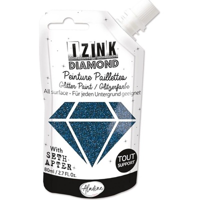 Aladine Diamantová barva Izink DiamonD 80 ml beautiful blue – Hledejceny.cz