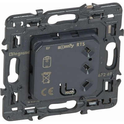 Legrand Ovládač žalúzií/roliet tlačidlový RF (SOMFY) - prístroj Céliane