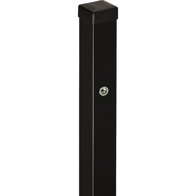 Stĺpik na plot k bráne POLBRAM 7 x 7 x 200 cm RAL 9005 čierna