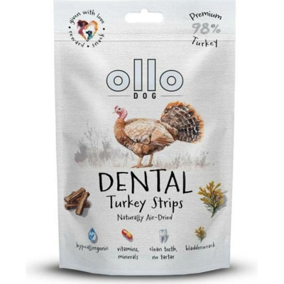 OLLO Air Dried Dental Turkey Strips Mono 80 g