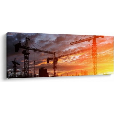 Obraz - Stavenisko, jednodielne 100x40 cm