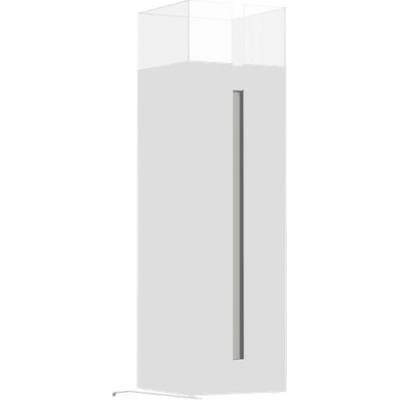 Kratki Voľne stojaci biokrb ROMEO SQUARE biely 330 x 1137 mm