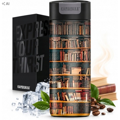 Kambukka termohrnek Olympus 500 ml nerezová ocel knihy vícebarevný