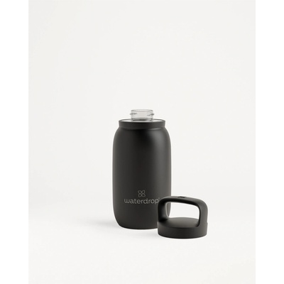 Waterdrop Izolační Funkční Termoska + Funkční Víčko s Pítkem 400 ml černá matná