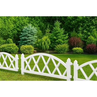 Zahradní plot Primpol plast bílý 290 cm x 23 cm