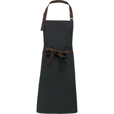 Kariban Zástěra Vintage Apron K8003 unisex 1TE-K8003-Vintage Charcoal-uni Vintage Charcoal