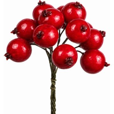 Umelé bobule jarabiny 12 cm / 1 zväzok