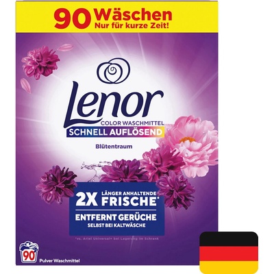 Lenor Color Amethyst Blütentraum prášek na praní barevného prádla 90 PD 4,95 kg