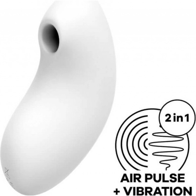 Satisfyer vulva lover 2 white na klitoris s ultrazvukovou stimulací
