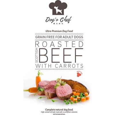 Dog's Chef Angus Beef With Sweet Potato & Carrot Adult 0,5 kg