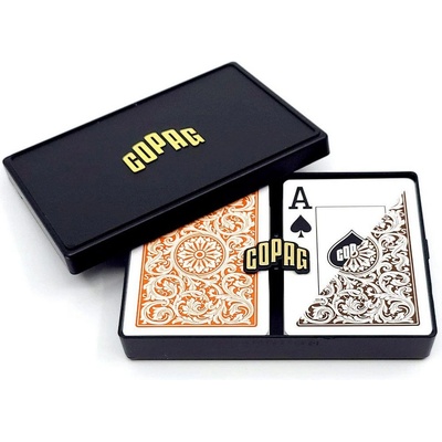 Copag 1546 Elite Jumbo index oranžovo-hnědé Duo pack – Hledejceny.cz