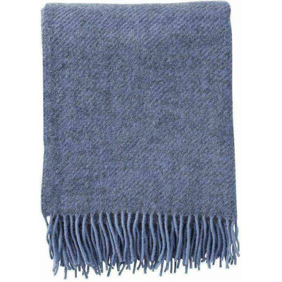 Klippan Vlněný pléd Gotland infinity blue Modrá 130x200