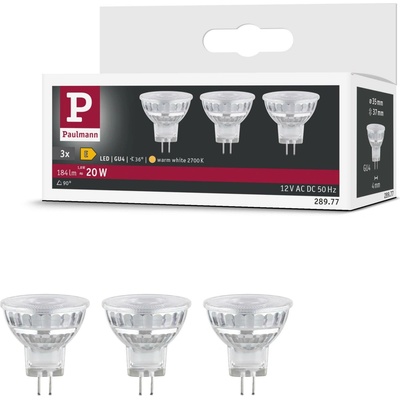 Paulmann Standard 12V LED reflektor GU4 3x4,2W 2700K stříbrná