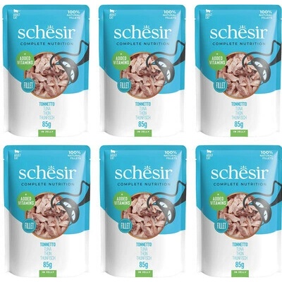 Schesir tuňák v želé pro kočky 6 x 85 g