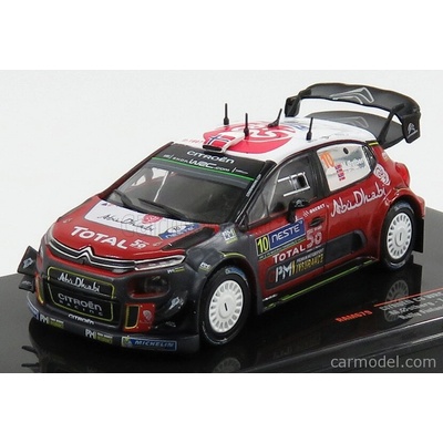 IXO MODELS CITROEN C3 WRC ABU DHABI N 10 RALLY FINLAND 2018 M.OSTBERG T.ERIKSEN RED GREY 1:43