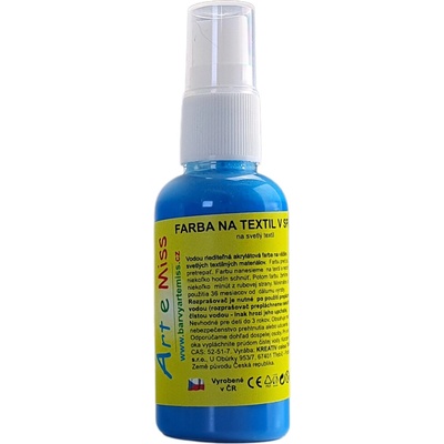 Artemiss Farba na textil v spreji 83 neón modrá 100 g