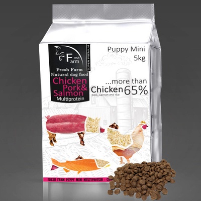 Fresh Farm Puppy Mini Multiprotein Chicken Pork & Salmon 5 kg