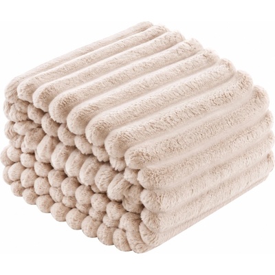 Posteloholici 1273113 Hřejivá deka z mikrovlákna Nuvio béžová 160x200
