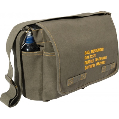 Rothco Messenger Canvas Classic Military stencil olivová 15 l – Hledejceny.cz