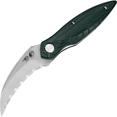 Bestech Mantidae Lucas 14C28N, Micarta Green BG60G