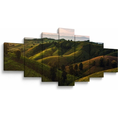 Obraz - Výhled na thajské kopečky, sedmidílný 210x100 cm