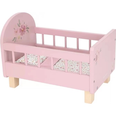Little Dutch Postýlka dřevěná s peřinkou Pink