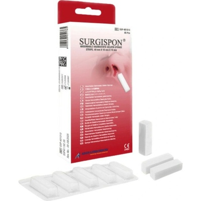 Surgispon nasal strips 40 x 10 x 10 mm 5 ks