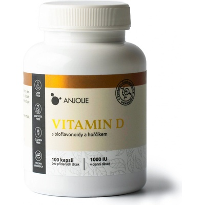 Anjolie Vitamín D s bioflavonoidy a hořčíkem 100 kapslí