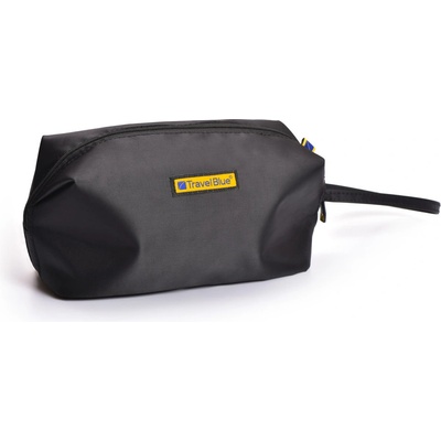 Travel blue wash bag small black