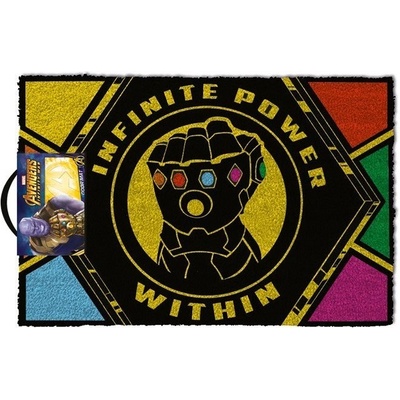 Pyramid International Avengers Infinity War Doormat Infinite Power Within 40 x 60 cm černá