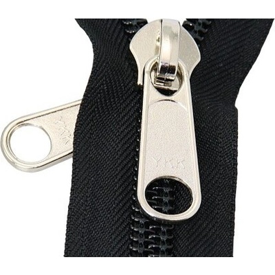 Lindemann Dělitelný spirálový zip YKK č. 10, černý rozměr: 2 m YK702009