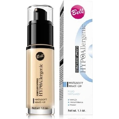 Bell Hypoallergenic ľahký zmatňujúci make-up 02 Natural 30 ml