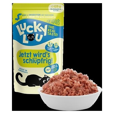 Lucky Lou Lifestage Adult s hovädzím mäsom a hmyzom 125 g