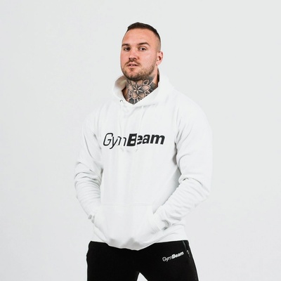 GymBeam mikina PRO Hoodie White