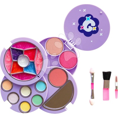 Smoby Kosmetická paleta s reálnými očními stíny a aplikátory Glam Compact Makeup Palette se zrcátkem od 6 let