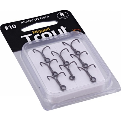 Westin Trojháček Rigged Trout Treble Hooks Black vel.10 8 ks
