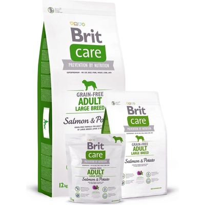 Brit Care Grain Free Adult Large Breed Salmon & Potato 2 x 12 kg – Hledejceny.cz