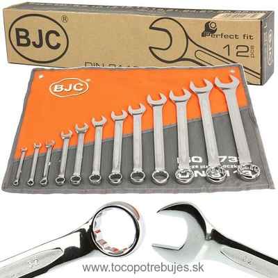 BJC Kľúče očko vidlicové nástenné 12ks 6 - 32mm M58133