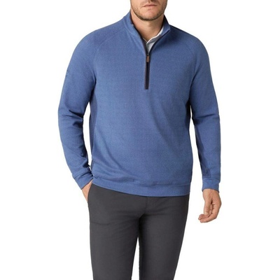 Callaway Golf Lifestyle Brushed Rib 1/4 Zip Pullover navy htr