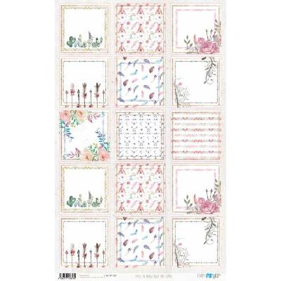 Rýžový papír 54x33 BOHO CHIC KARTY - Rice Paper 54x33 BOHO CHIC CARDS