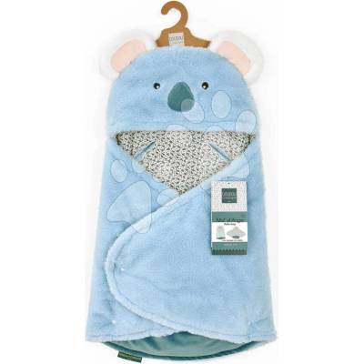 Doudou et Compagnie Plyšová zavinovačka pre bábätká Yoca le Koala Baby Nest modrá