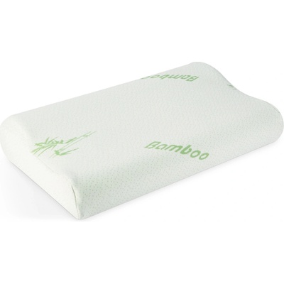 Bewello Ergonomický polštář z paměťové pěny s bambusovým vláknem 50x30x10/7