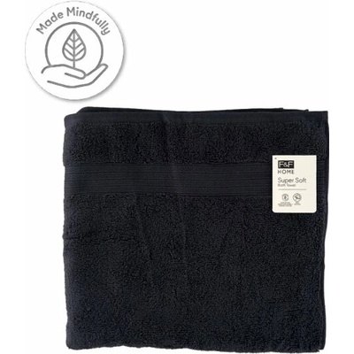 F&F Home black supersoft osuška 70 x 127 cm