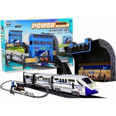 LeanToys Bateriový vláček 244 cm + vagónek LEAN Toys